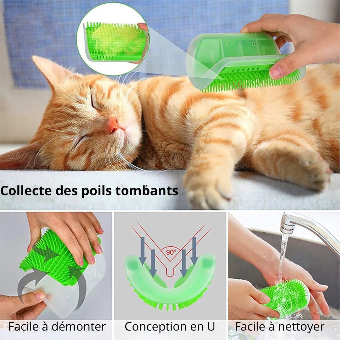 Brosse d’angle pour chat - CornerCat™ - Maitreschats