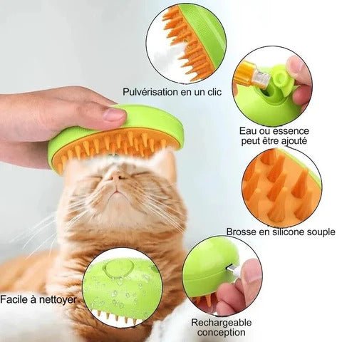 Brosse vapeur chat - CatVape™ - Maitreschats