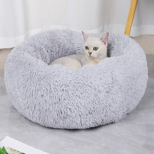 Coussin rond pour chat - FluffyBed™ - Maitreschats